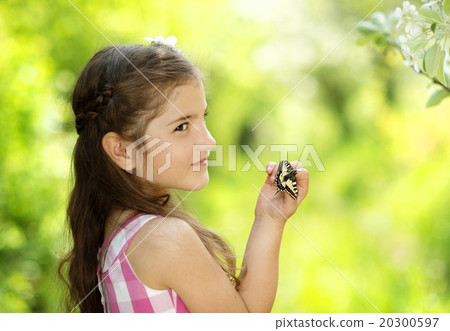 Girl with butterfly Girl with butterfly 20300597