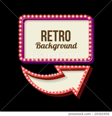 Vintage Night 3D advertising sign Vintage Night 3D advertising sign 20302956