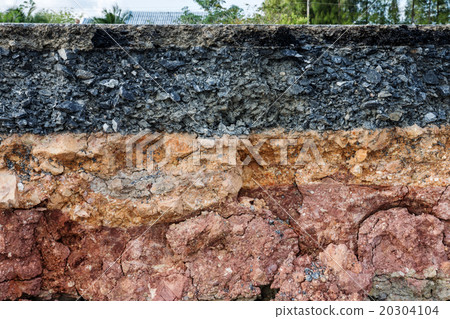 The curb erosion from storms. 20304104