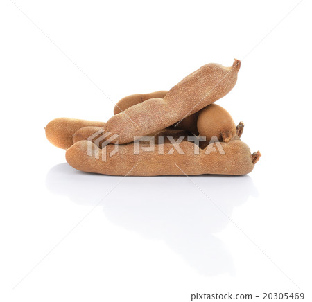sweet tamarind isolated on white background 20305469