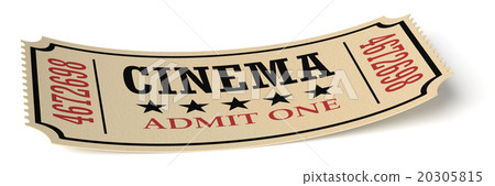 Retro cinema ticket Retro cinema ticket 20305815