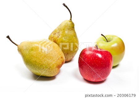 Ripe juicy fruit isolated on white background. 20306179