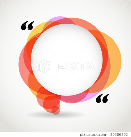 Abstract color speech cloud. Quote layout 20306892