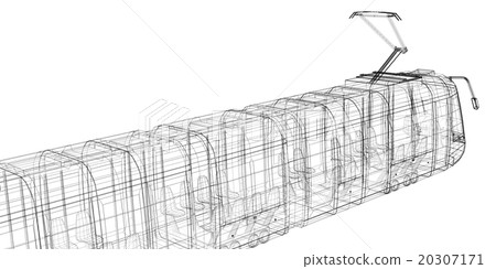 tram, tram, streetcar tram, tram, streetcar 20307171
