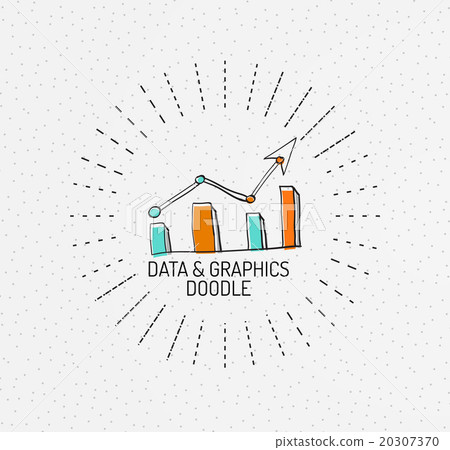 Vector multicolored hand-drawn doodles, icon 20307370