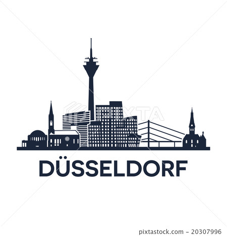 Duesseldorf Skyline Emblem 20307996