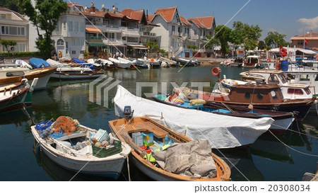 Fishing boat harbor in Kanaliada on Adalar 20308034