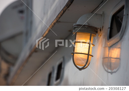 ship lantern after sunset detail 20308127