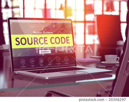 Source Code Concept on Laptop Screen. 20308297