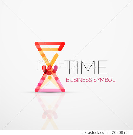 Vector abstract logo idea, time concept or clock Vector abstract logo idea, time concept or clock 20308501