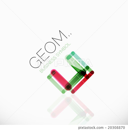 Logo, linear abstract geometric icon 20308870