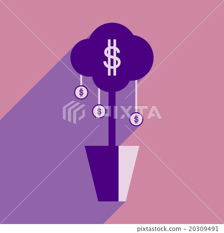 Flat design modern vector illustration icon Money - Stock Illustration ...