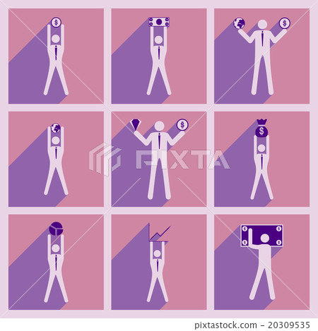 Modern flat icons vector collection Stick Figure 20309535