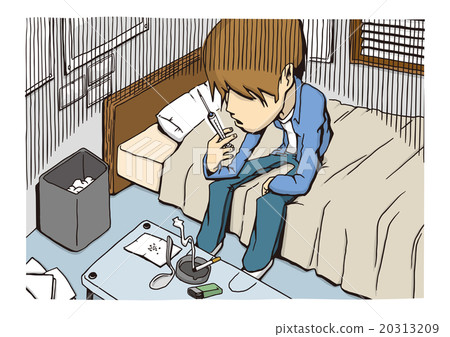 Image illustration of drug addiction / stimulant addiction Image illustration of drug addiction / stimulant addiction 20313209