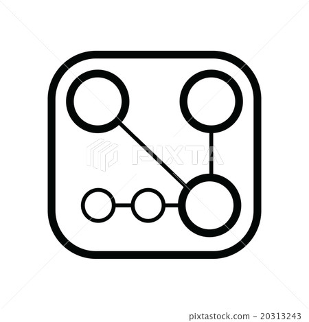 Circuit board, technology icon line Circuit board, technology icon line 20313243