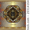 indian motif, floral oriental background 20314164