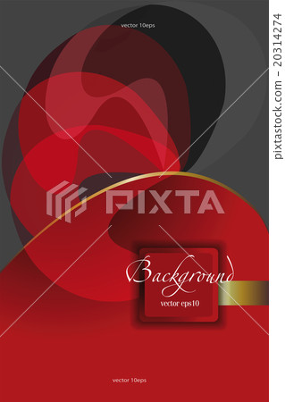 abstract red and grey composition , flowing forms abstract red and grey composition , flowing forms 20314274