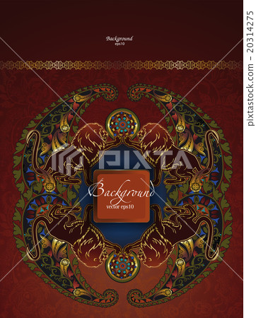 floral pattern cover  background, indian motif  20314275