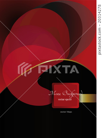 abstract red black composition , flowing forms 20314278