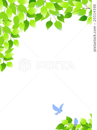藍色鳥和樹背景 藍色鳥和樹背景 20314398