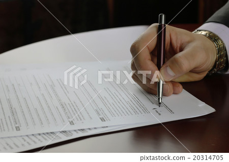 hand signed tax form hand signed tax form 20314705