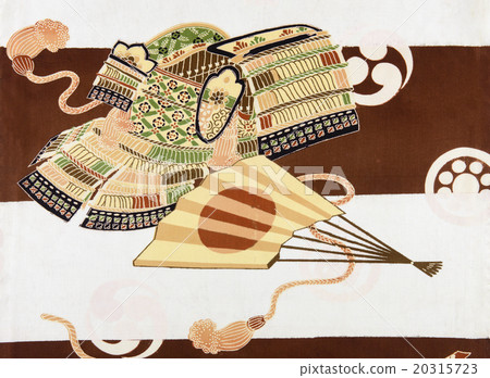 Japanese Pattern Silk Textile Dyed Pattern of Old Fabric Japanese Pattern Silk Textile Dyed Pattern of Old Fabric 20315723