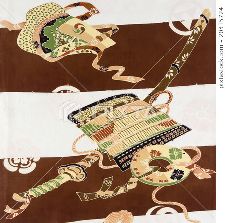 日本模式絲綢紡織染色舊織物的圖案 日本模式絲綢紡織染色舊織物的圖案 20315724