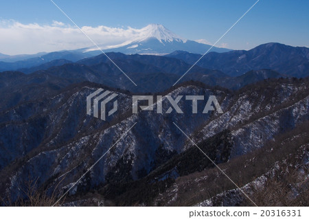 來自Tanzawa·Omuroyama的富士山。二月中旬 來自Tanzawa·Omuroyama的富士山。二月中旬 20316331