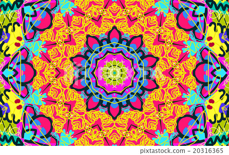 Bright multi-colored untidy pattern 20316365