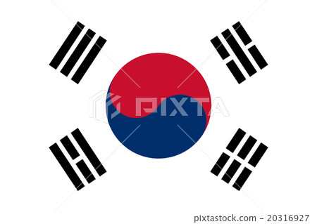 Standard Proportions for South Korea Flag 20316927