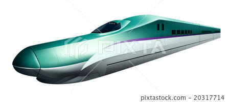 Illustration of Hokkaido Shinkansen left handed 20317714