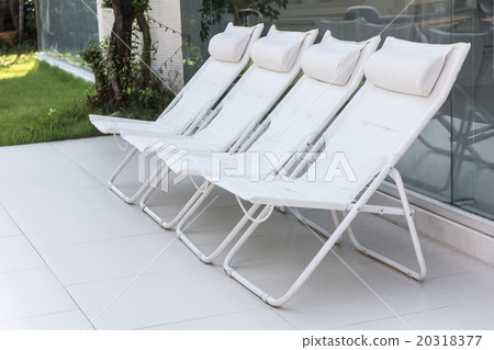 Lounge sunbeds near swimming pool, Lounge sunbeds near swimming pool, 20318377