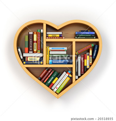 Education concept. Bookshelf with books 20318935