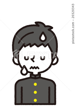 Men's junior high school students [Simple character series] 20320343