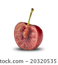 Fresh Cherry On White Background 20320535