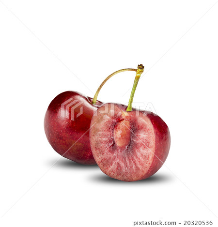 Fresh Cherry On White Background Fresh Cherry On White Background 20320536