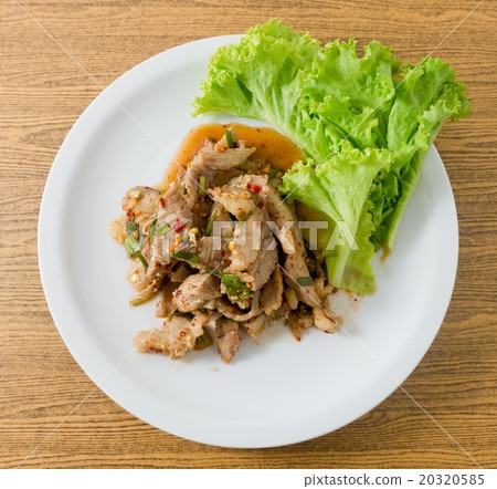 Top View of Spicy Grilled Beef Salad Top View of Spicy Grilled Beef Salad 20320585