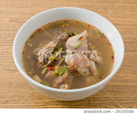 Thai Spicy and Sour Soup of Beef Entrails Thai Spicy and Sour Soup of Beef Entrails 20320588