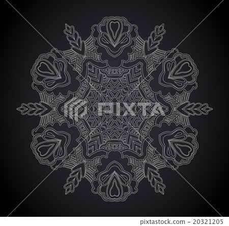 Vintage floral frame. Element for design. Vintage floral frame. Element for design. 20321205