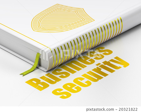 Safety concept: book Shield, Business Security on 20321822