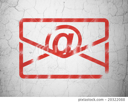 Finance concept: Email on wall background Finance concept: Email on wall background 20322088