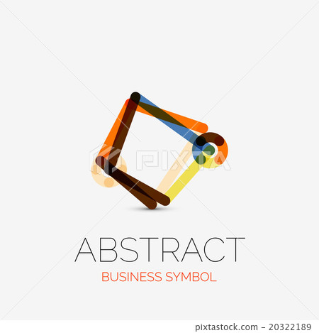 Minimalistic linear business icons, logos, made of Minimalistic linear business icons, logos, made of 20322189