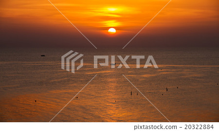 Sunset with Boat Sunset with Boat 20322884