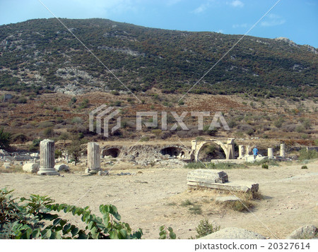 Hill seen from the ruins of Ephesus Turkey Hill seen from the ruins of Ephesus Turkey 20327614