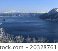 Mysterious lake · Lake Mashu in winter 20328761