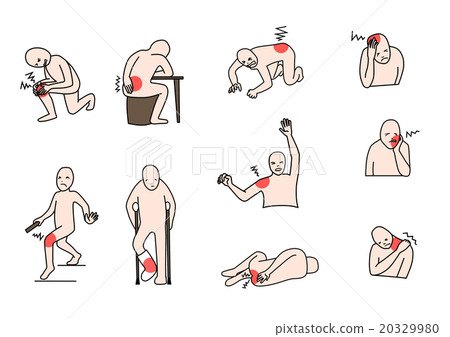 Symptoms of pain Colored 20329980