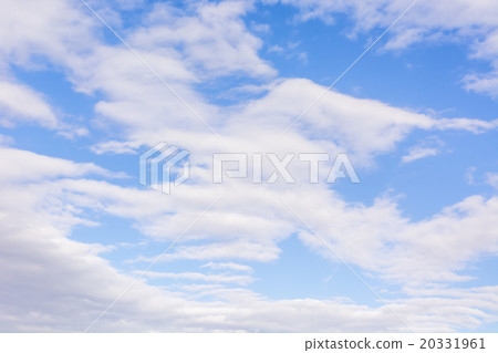 Blue sky with many clouds 20331961