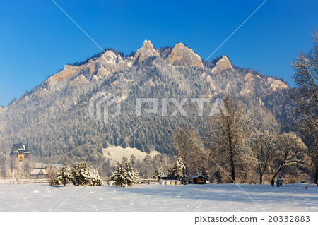 Winter landscape in Pieniny Mountains, Poland 20332883