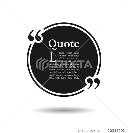 Quote empty text bubble. Frame ball is round 20333202