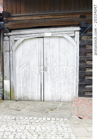 old wooden door old wooden door 20334047